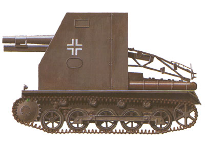 Picture of a Sig 33 auf Geschtzwagen